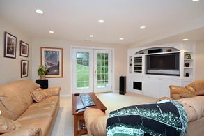 Lower Level Family Room - Country homes for sale and luxury real estate including horse farms and property in the Caledon and King City areas near Toronto